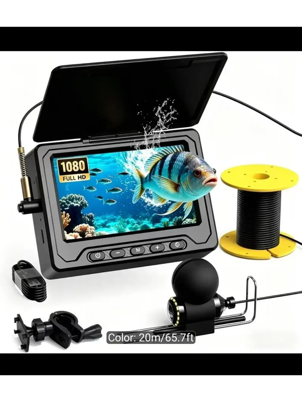 Upgrade] NO.1 HD 1080P Underwater Fishing Camera 7'' - w/10,